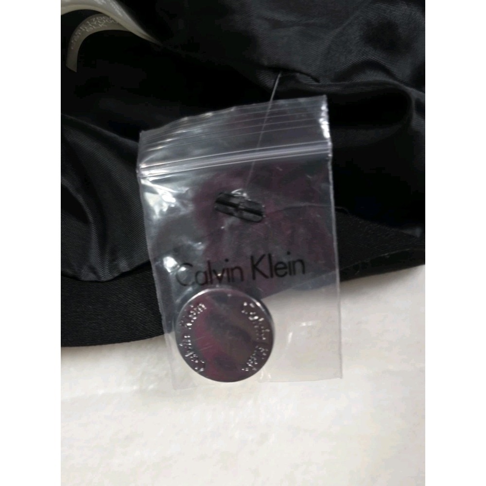 Calvin Klein Black Career Blazer Size 6 Tailored Stretch Lined Office Jacket - Picture 13 of 13